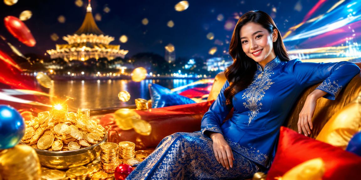 Pemain berbaju kurung dari Kuching menikmati permainan poker dalam talian