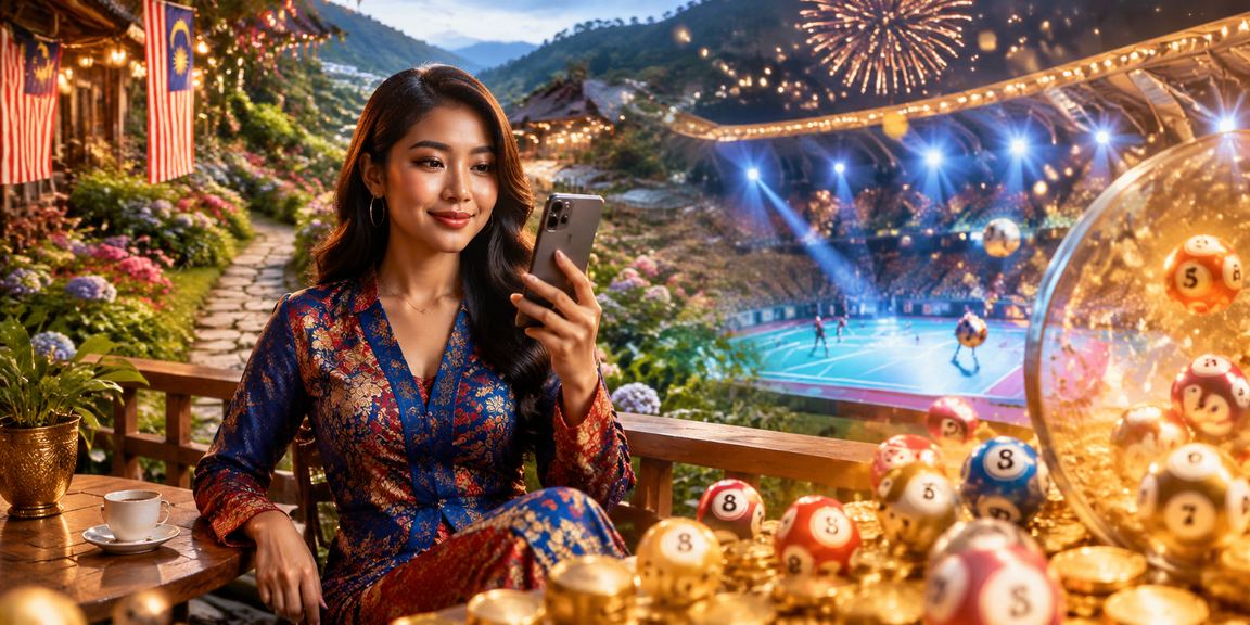 Pemain loteri Malaysia menyemak keputusan pada platform 7070